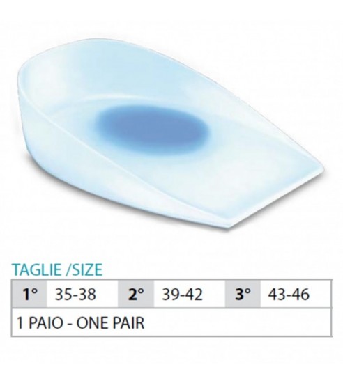 OK PED Silicone Heel Cups With Off-Centered Insert - Ref. 102