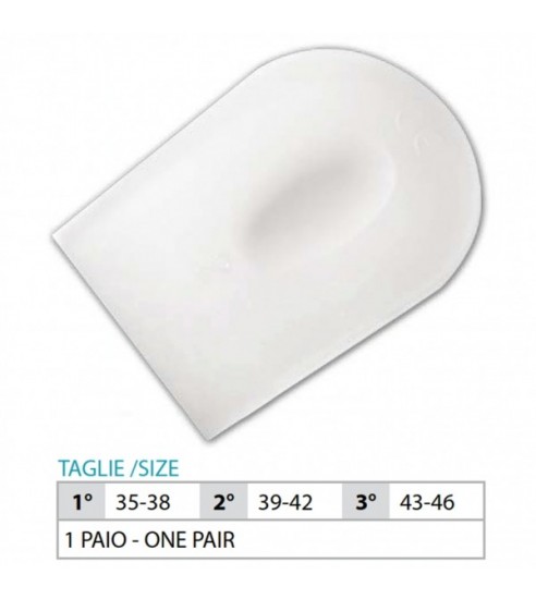 OK PED Flat Silicone Heel Cup - Ref. 99