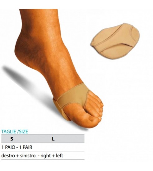 Cuscinetto Metatarsale In Gel Rivestito In Tessuto Elastico Cod.G118