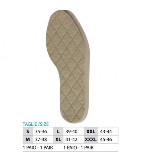 OK PED Thermal Insole In Wool - Ref. 126